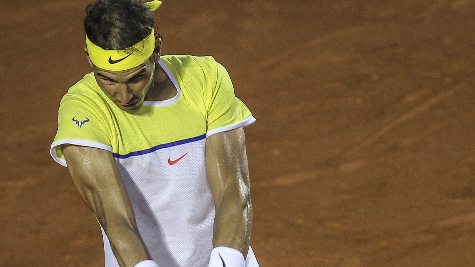 Rafa Nadal, en su partido contra Almagro