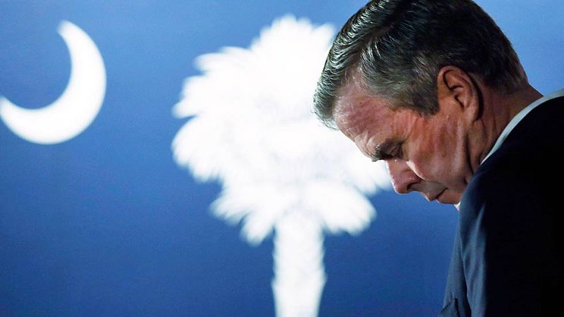Jeb Bush abandona tras otra derrota ante el imparable Trump y Clinton gana en Nevada por la mínima