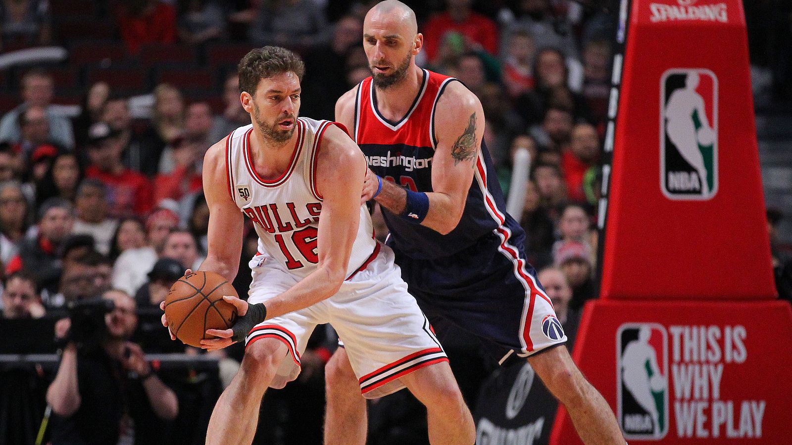 Gasol, en el partido contra los Wizards
