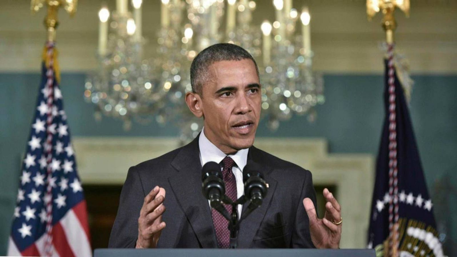 Barack Obama, durante la rueda de prensa