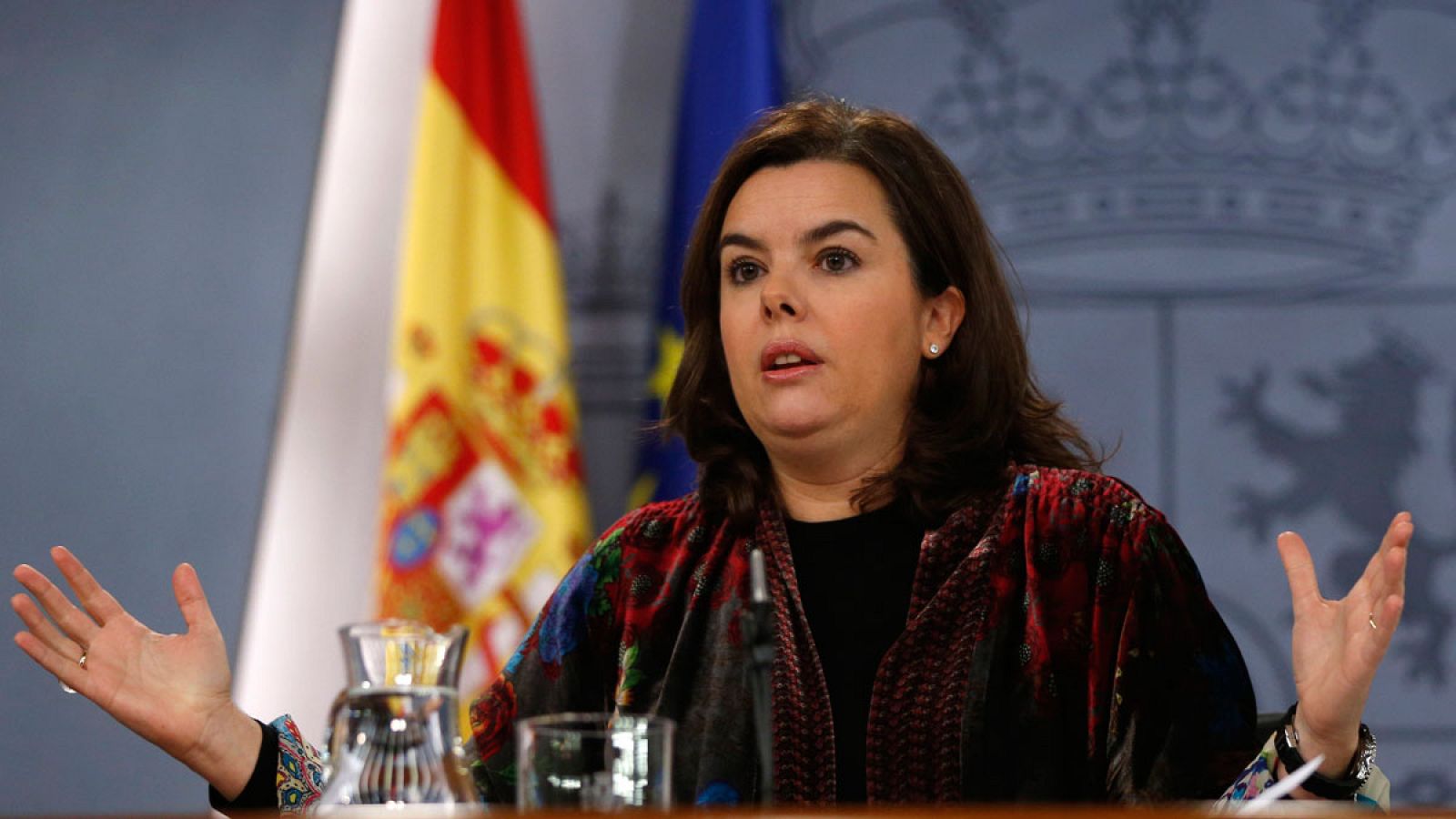 La vicepresidenta del Gobierno en funciones, Soraya Sáenz de Santamaría
