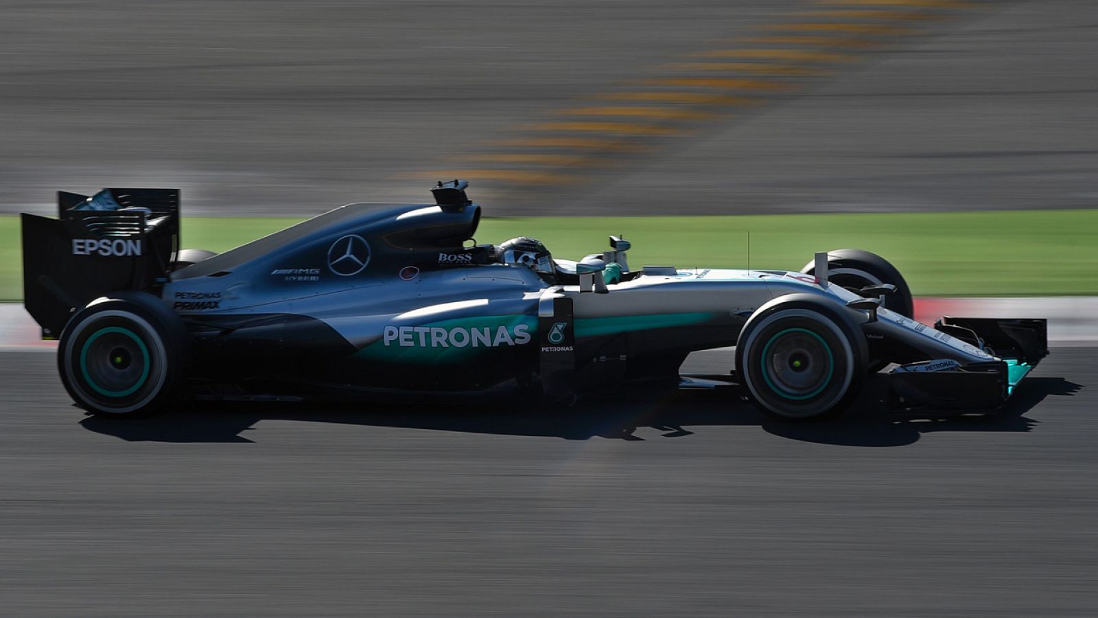 Rosberg en los entrenamientos de Montmeló