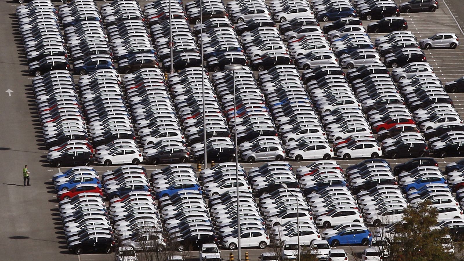 Coches de la fábrica de Volkswagen en Navarra