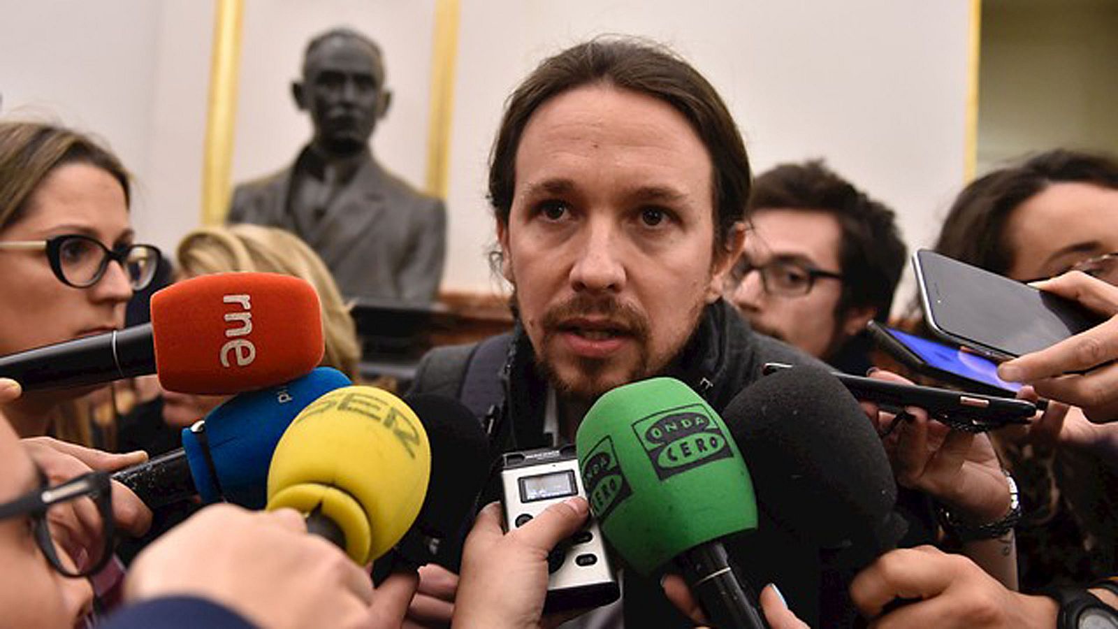 El líder de Podemos, Pablo Iglesias
