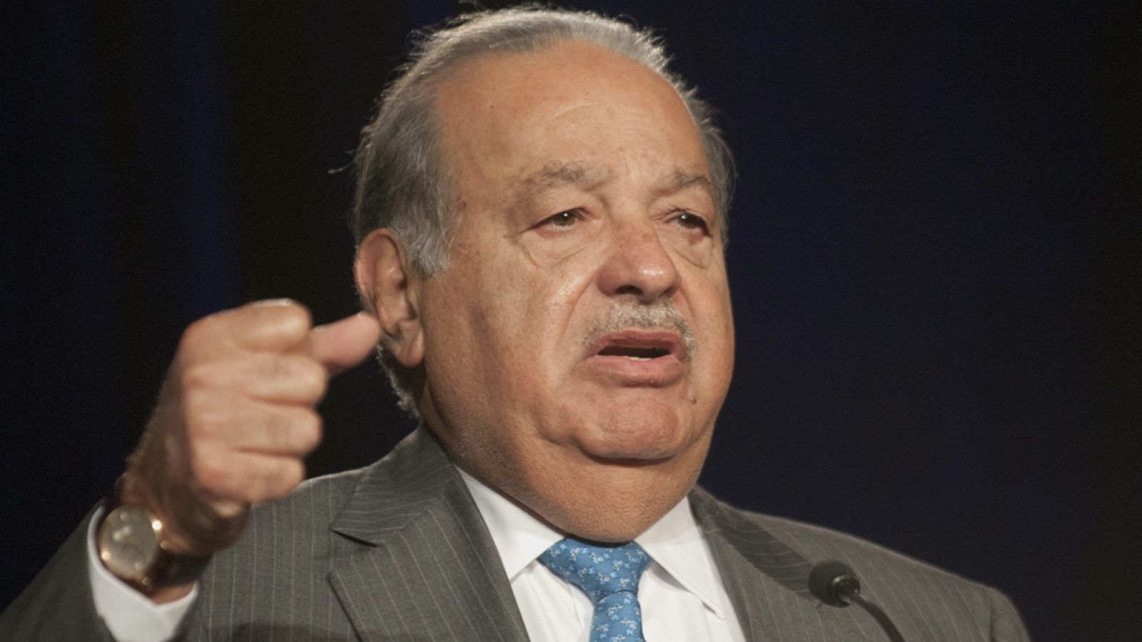 Carlos Slim durante su participación en la Global Markets Discovery Series: México el 22 de abril de 2015, en Phoenix, Arizona (EE.UU.)