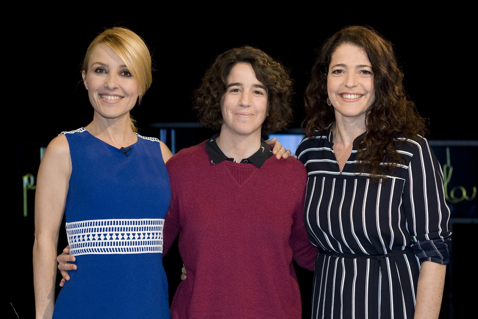 Cayetana Guillén Cuervo, con Nora Navas y Mar Coll