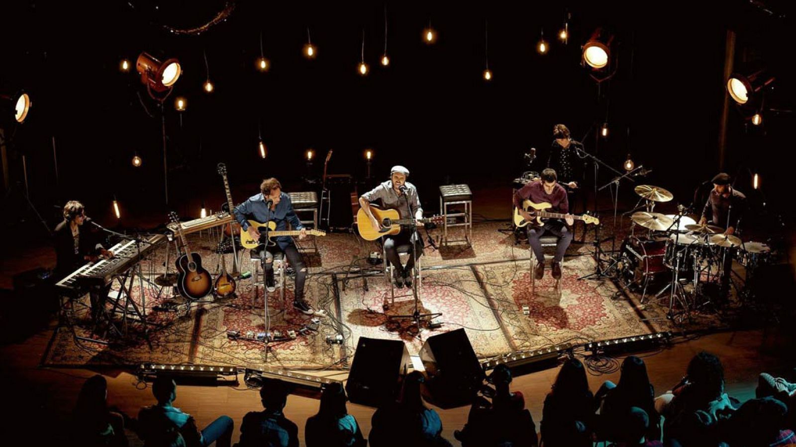 Sidecars durante la grabación en directo de su nuevo disco 'Contra las cuerdas'