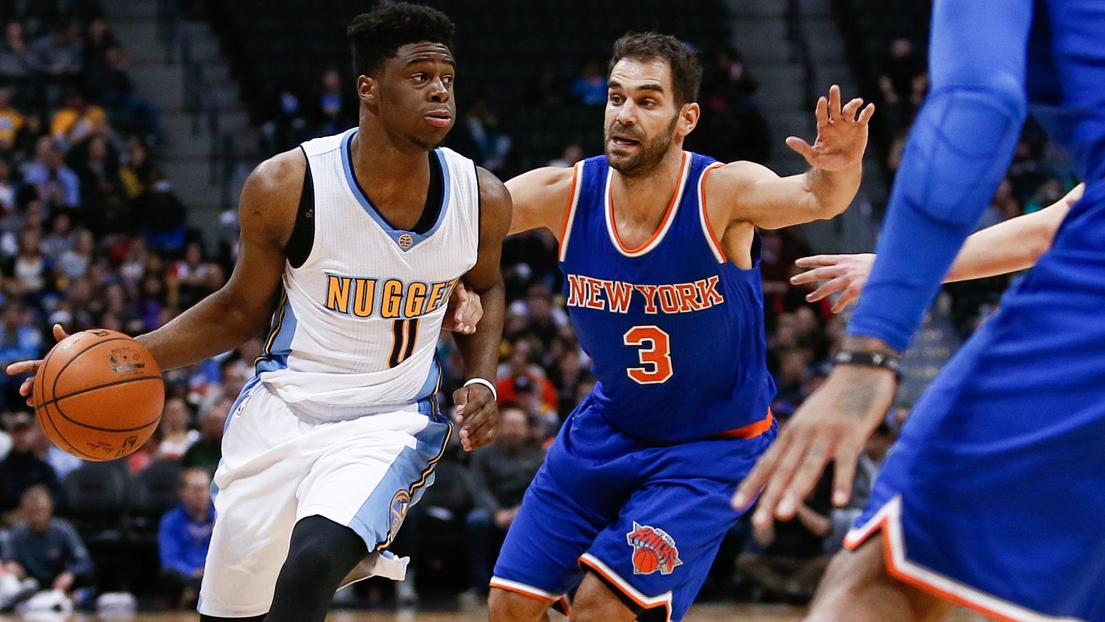 José Manuel Calderón en su partido ante los Nuggets