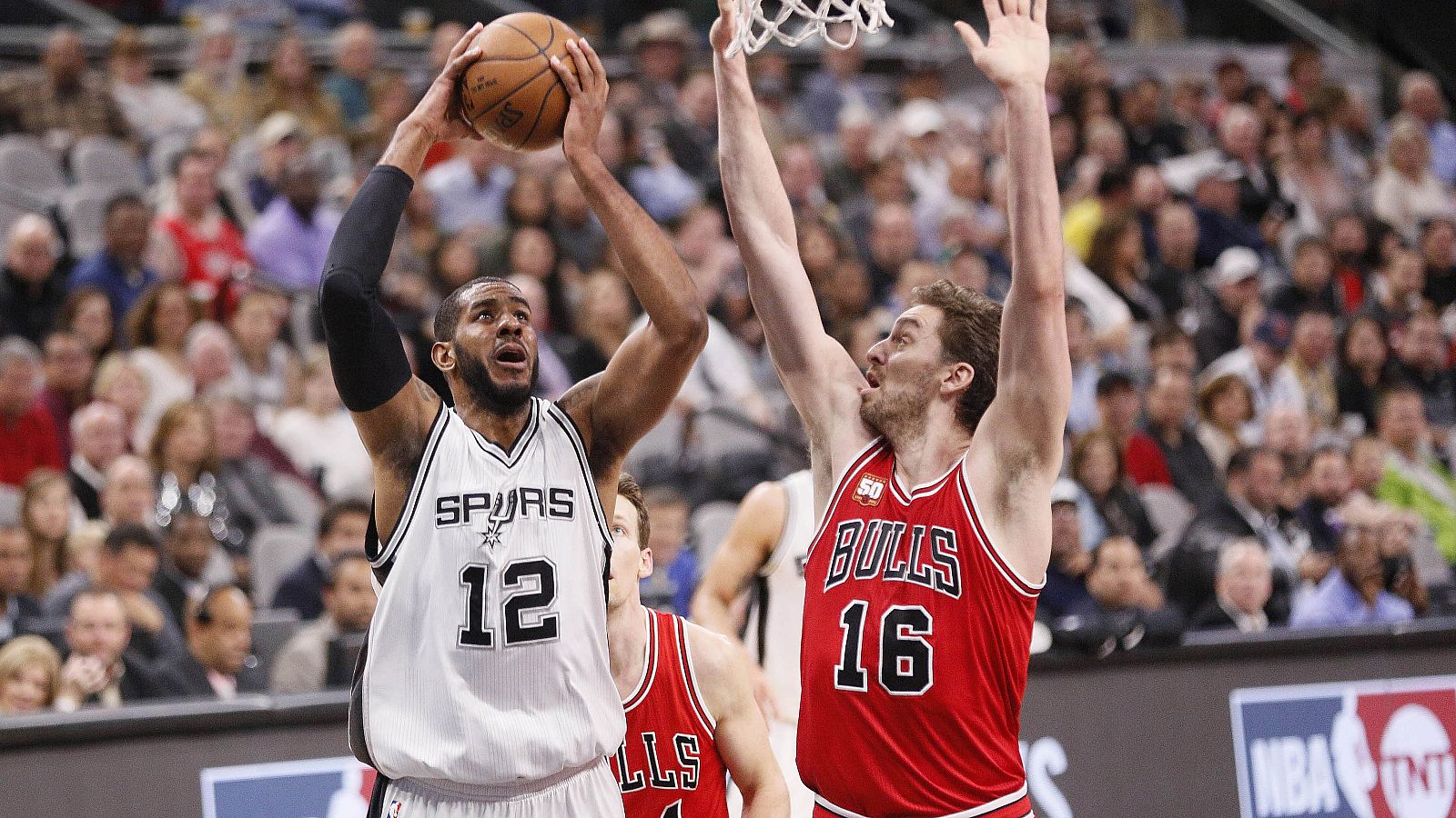 Gasol, contra LaMarcus Aldridge