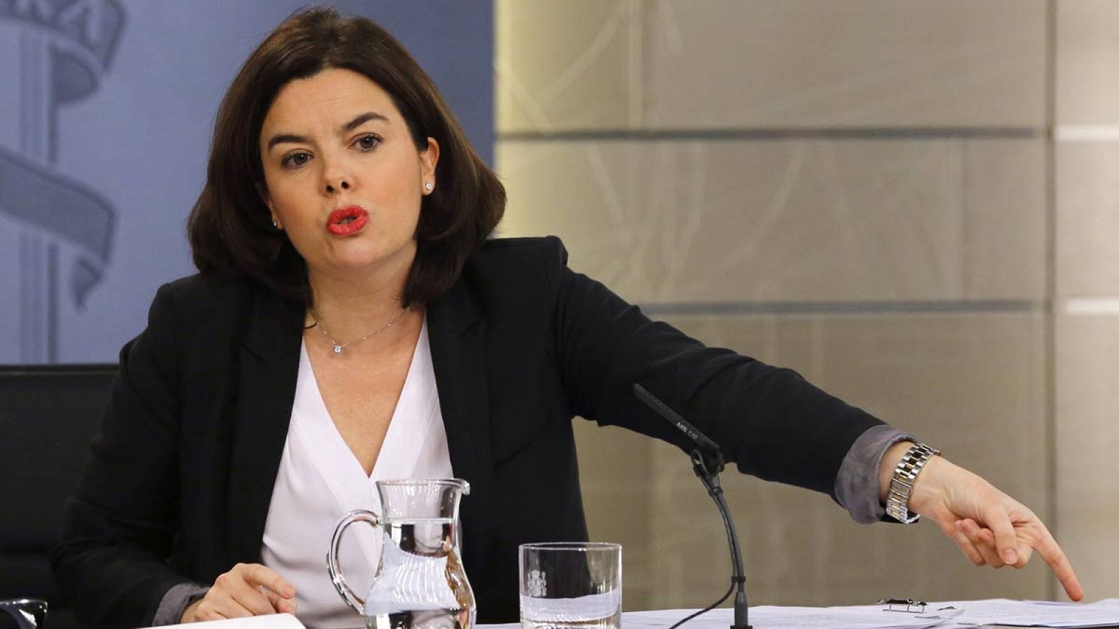 Sáenz de Santamaría, en la rueda de prensa posterior al Consejo de Ministros