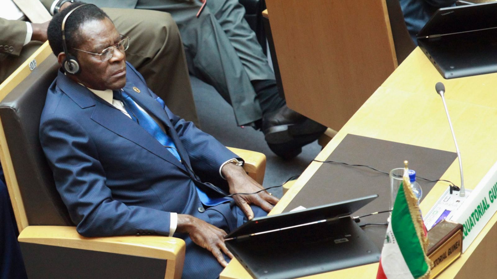 El presidente de Guinea Ecuatorial, Teodoro Obiang