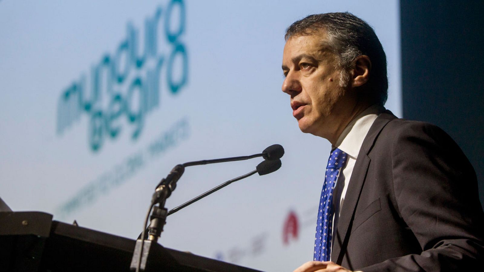 El lehendakari Iñigo Urkullu en un acto en Bilbao