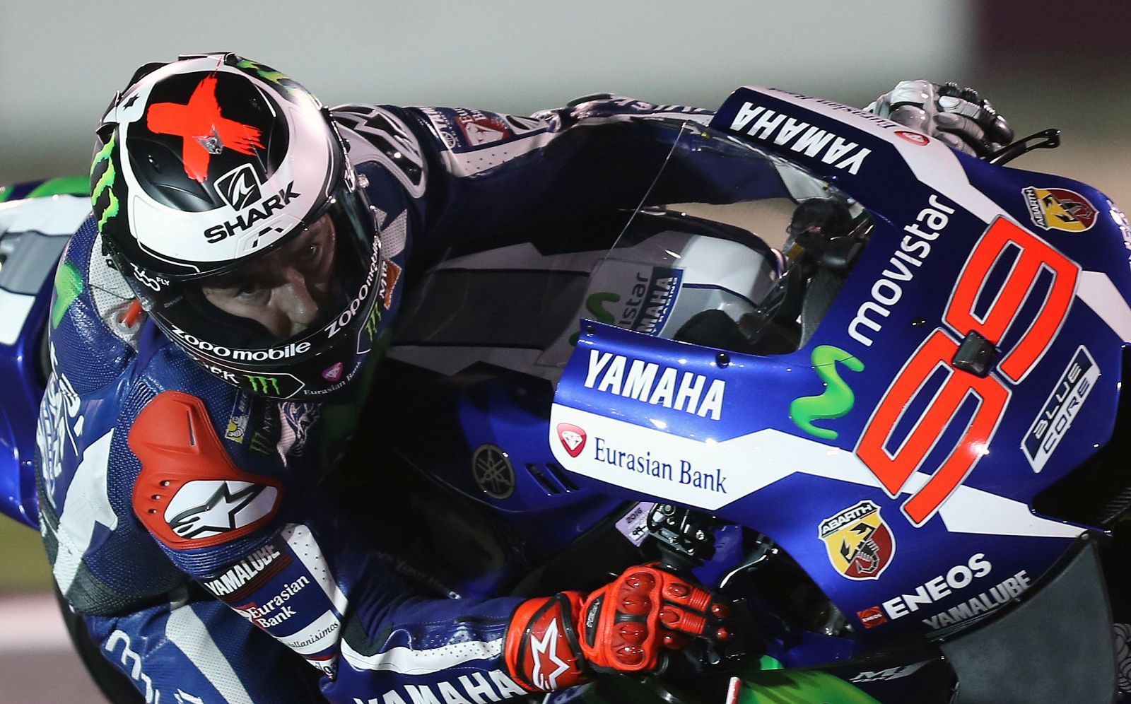 Jorge Lorenzo durante las series en Losail