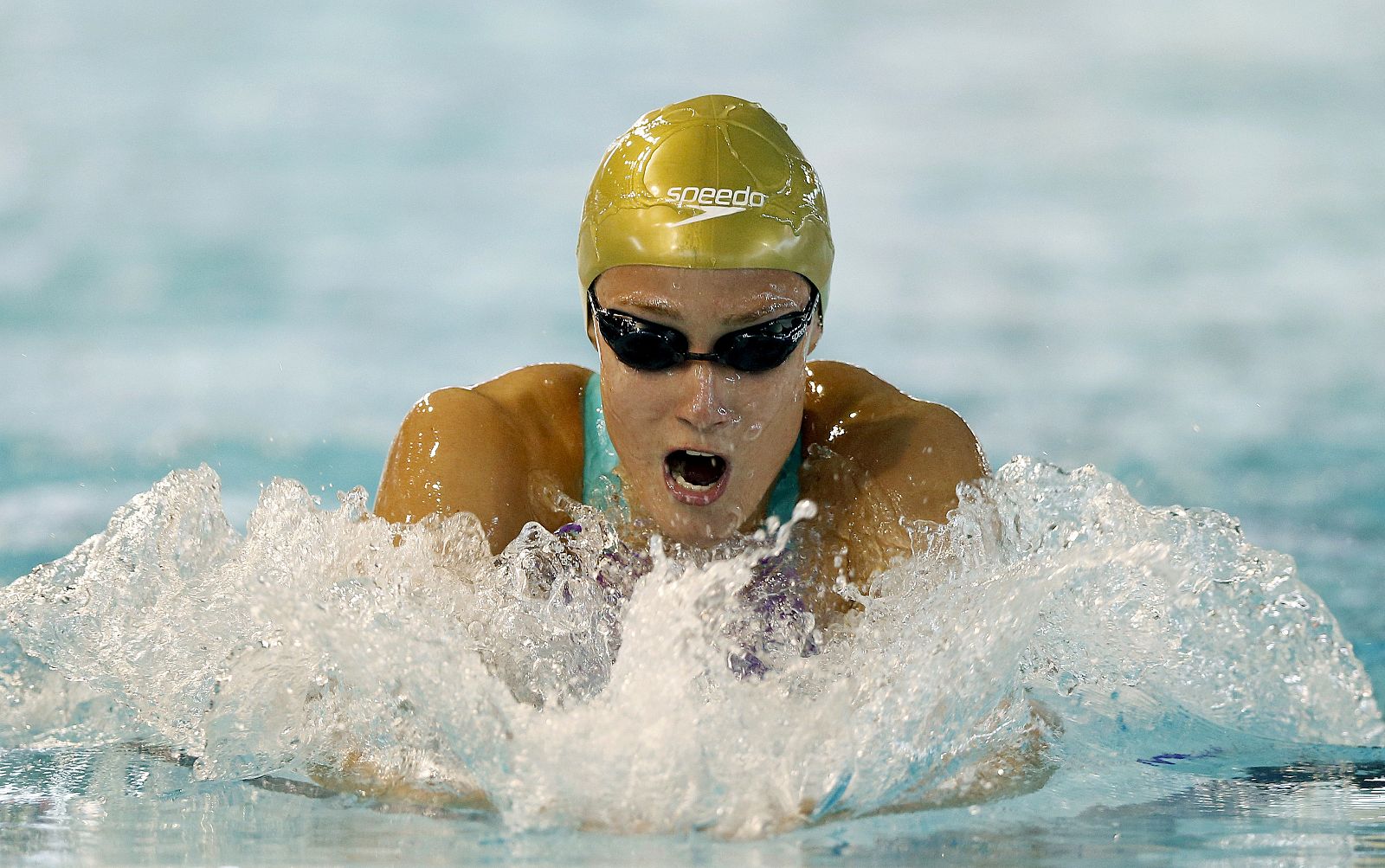 Mireia Belmonte en la piscina de Sabadell