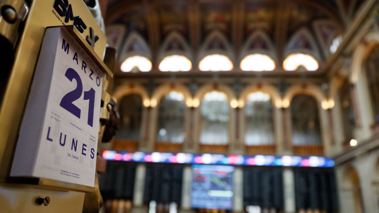 Interior del Palacio de la Bolsa de Madrid