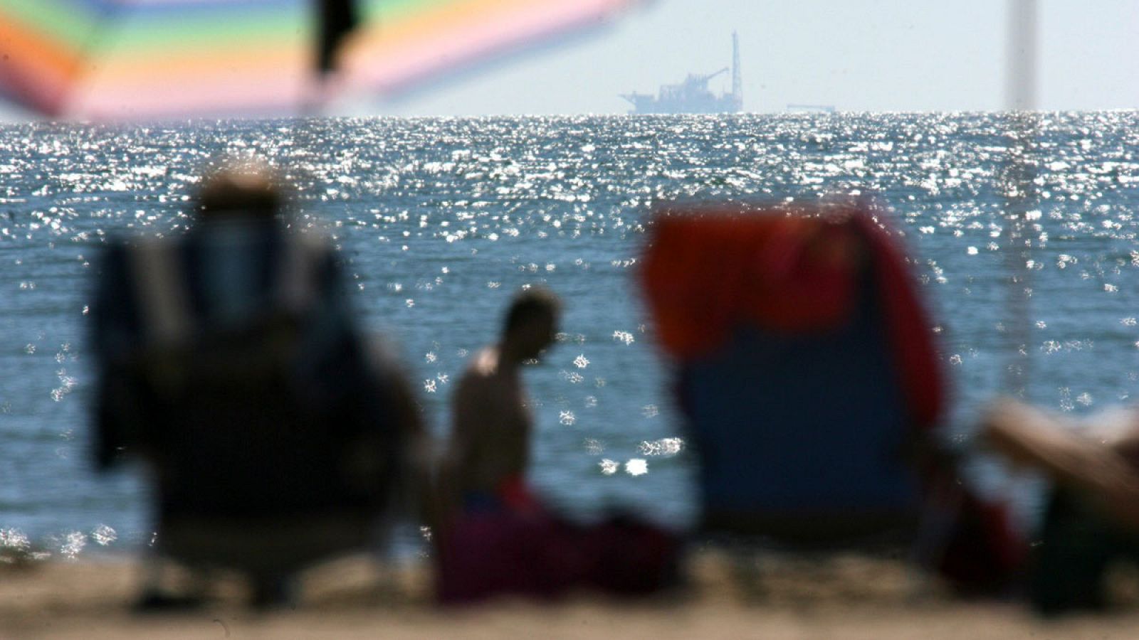 La plataforma Castor vista desde la orilla