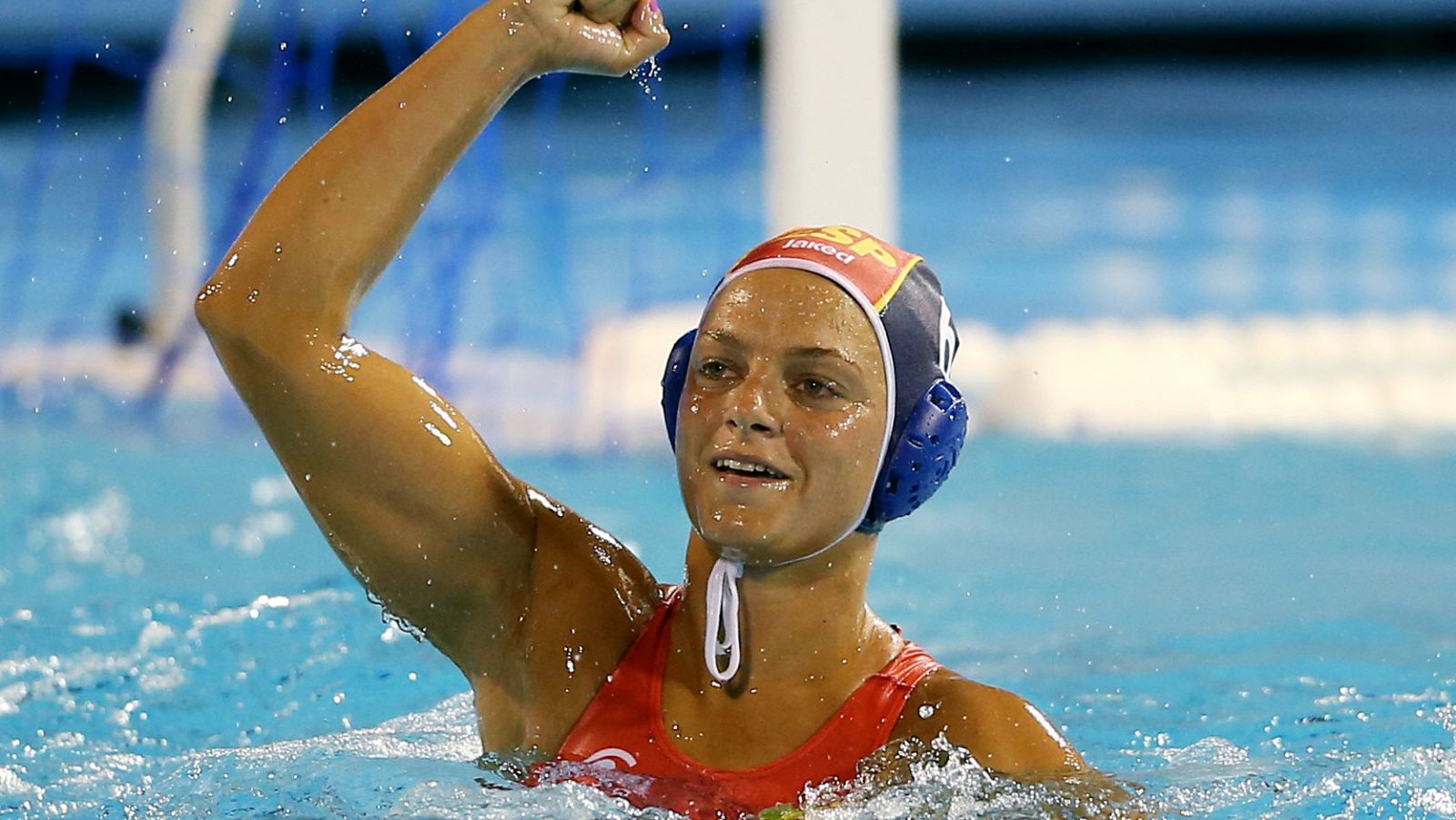 La jugadora española de waterpolo Jennifer Pareja