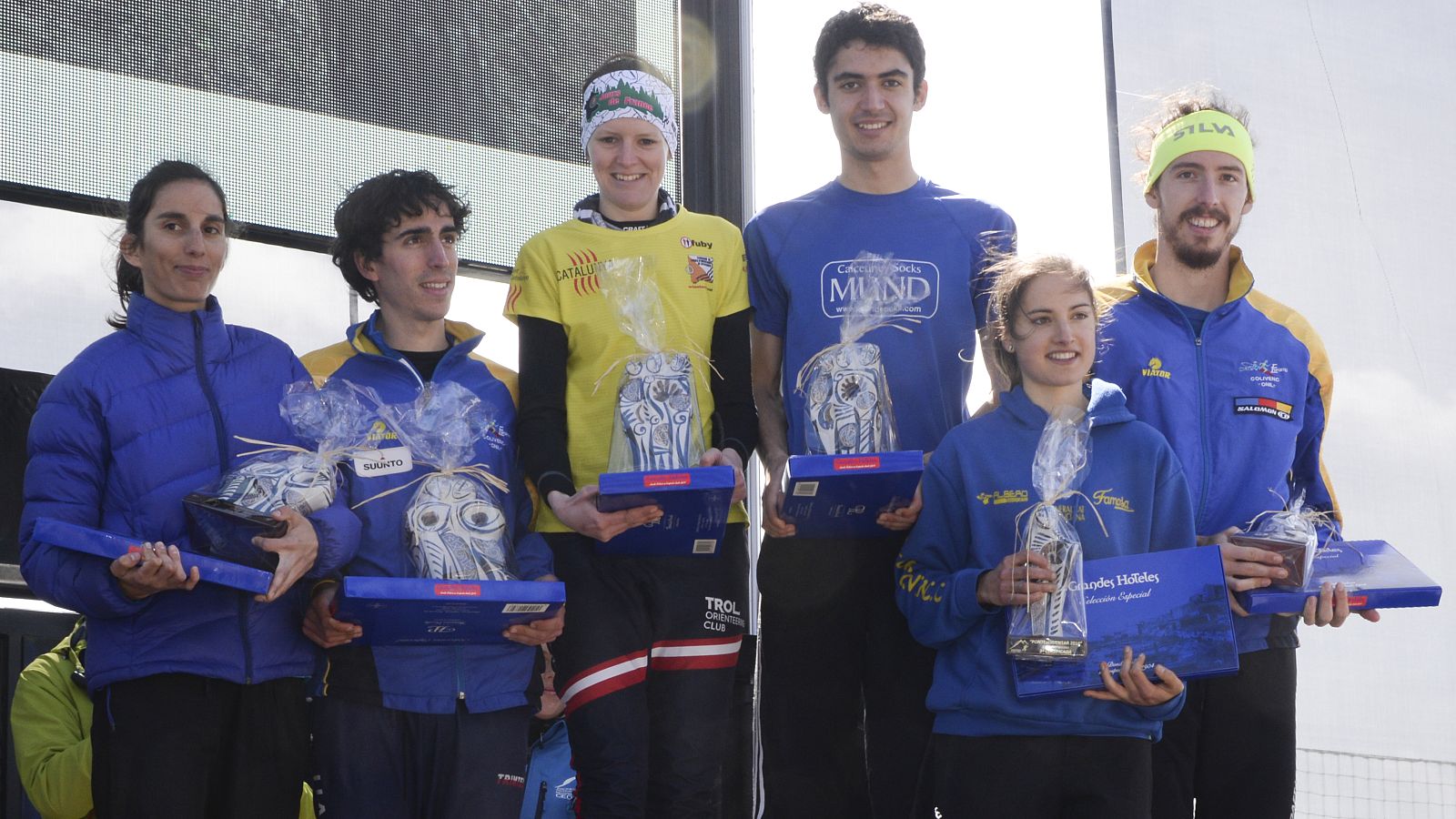 Podio final del Campeonato de España de Orientación, disputado en Pontevedra
