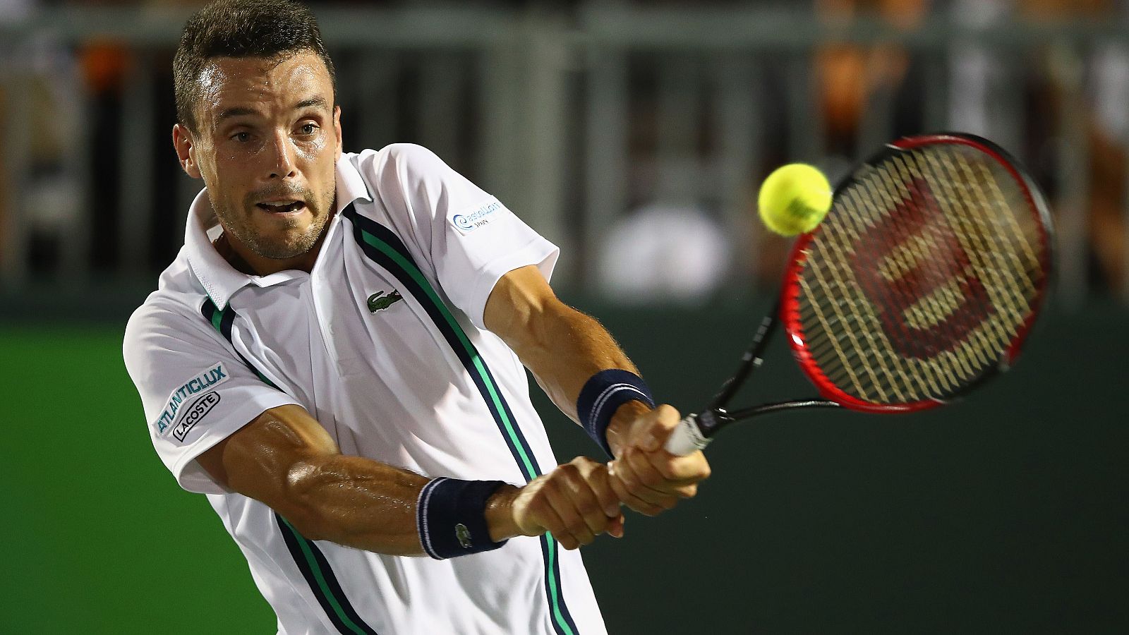 Roberto Bautista, en su partido contra Nishikori