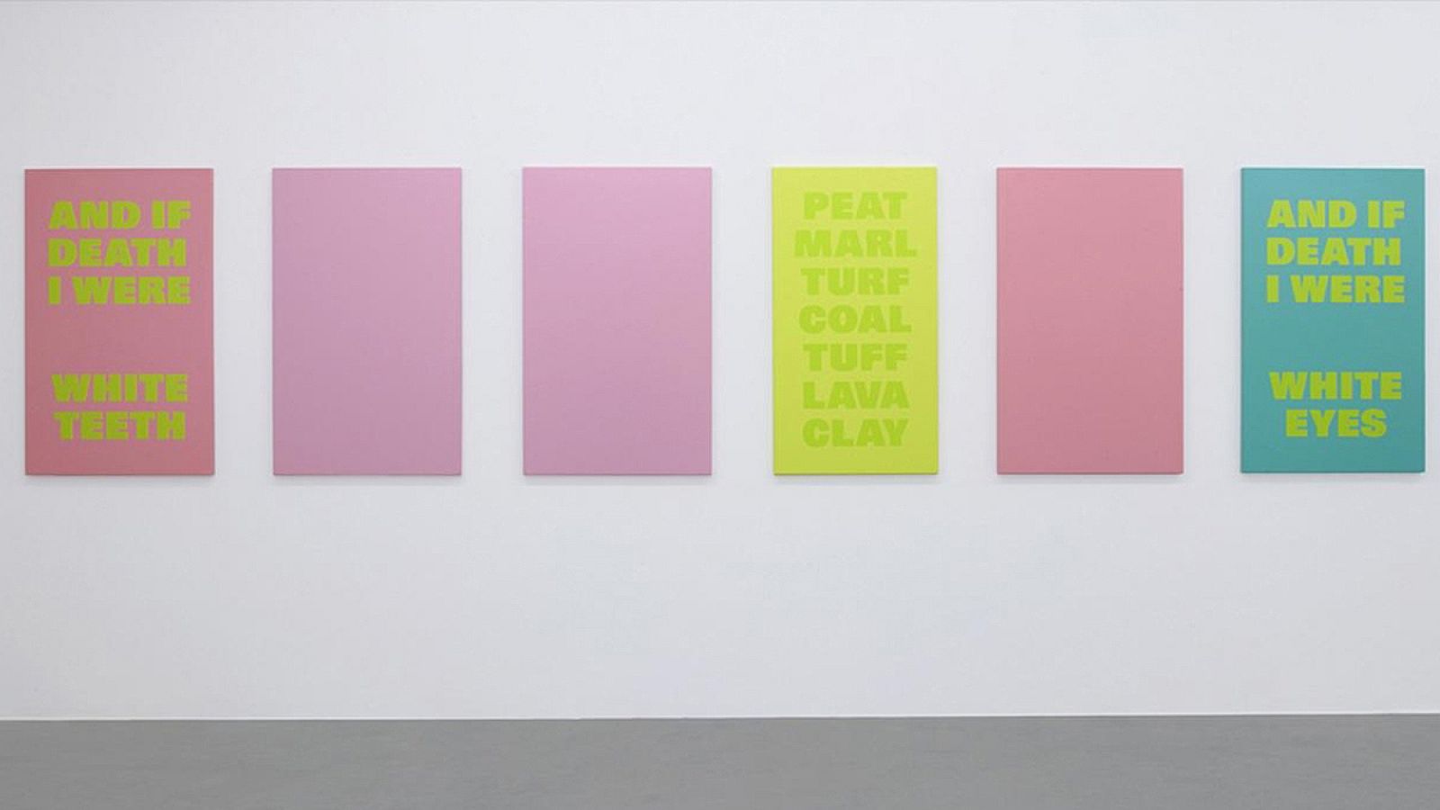 'Sobre la muerte II 3', pintura lacada sobre aluminio.