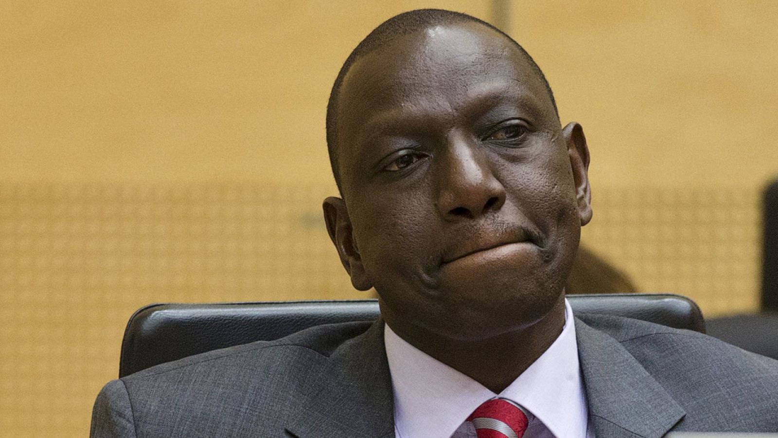William Ruto en la Corte Penal Internacional de La Haya, en una imagen de archivo