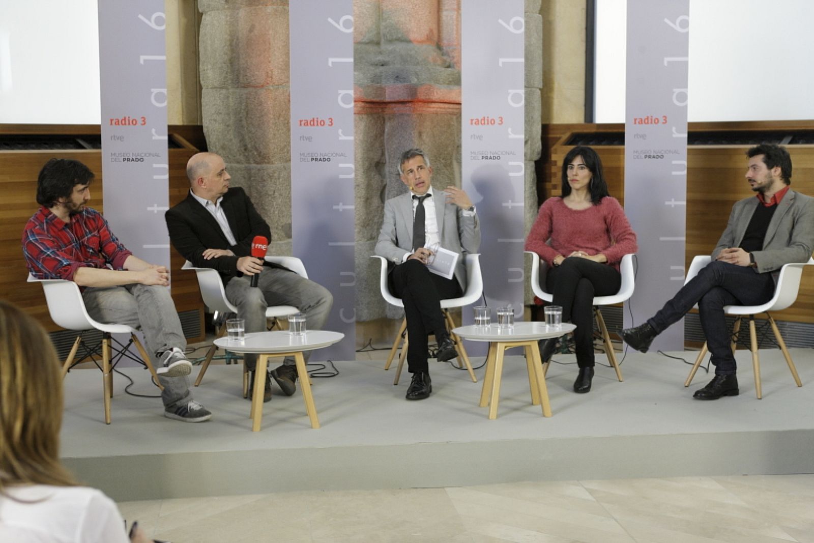 De izquierda a derecha: Marcus Versus, José Antonio González Iglesias, Ignacio Elguero, Raquel Lanseros y Antonio Lucas