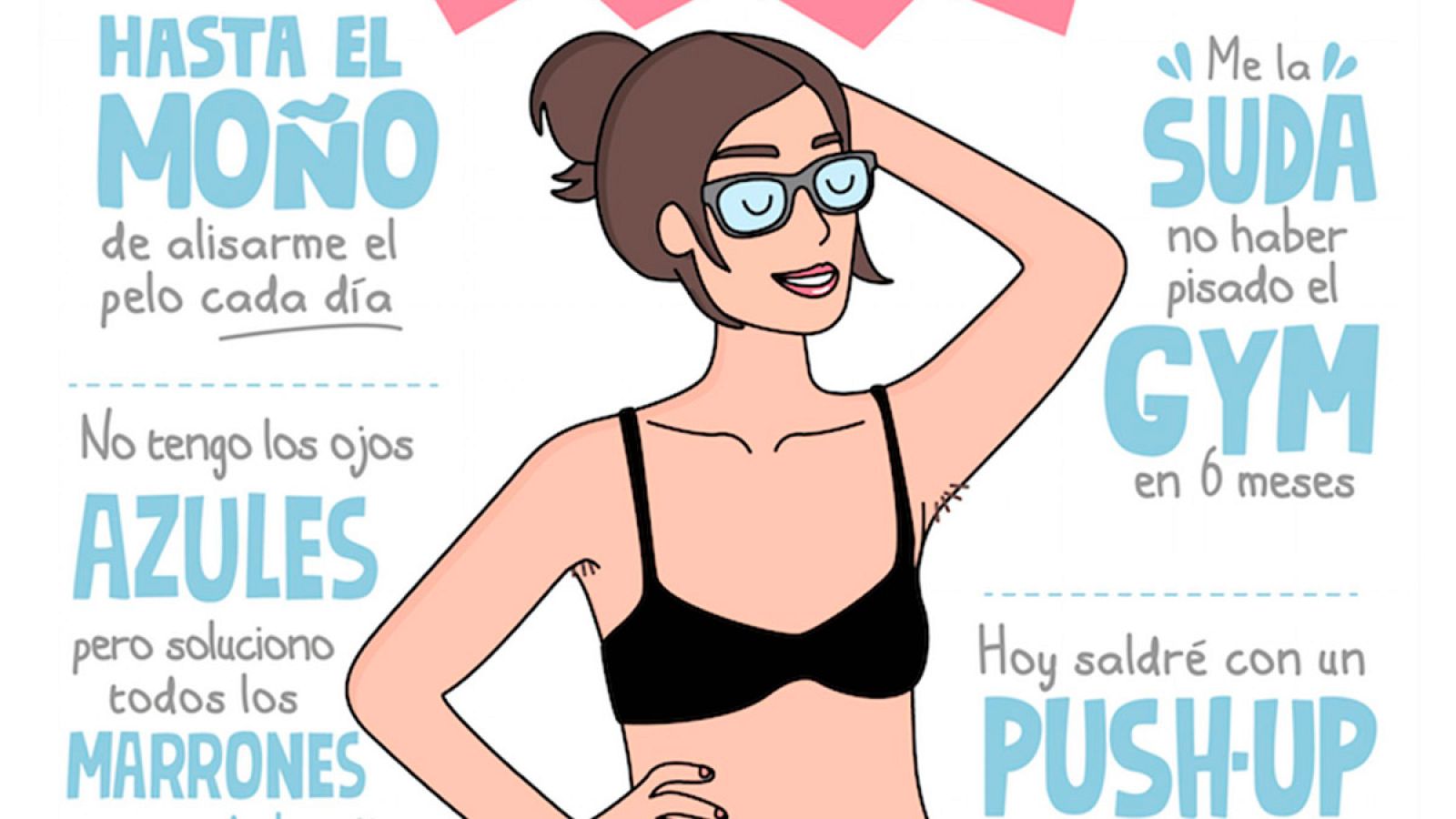 Fragmento de la portada de 'Fuera complejos para imperfectas'