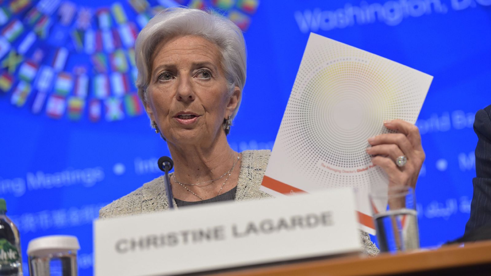 La directora gerente del FMI, Christine Lagarde