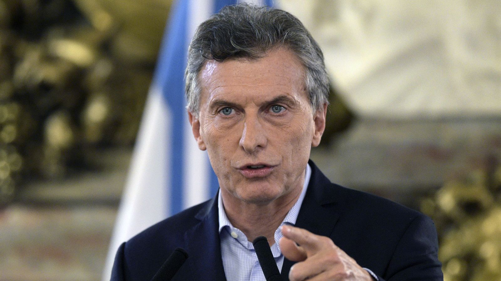 El presidente de Argentina, Mauricio Macri, en la Casa Rosada, Buenos Aires