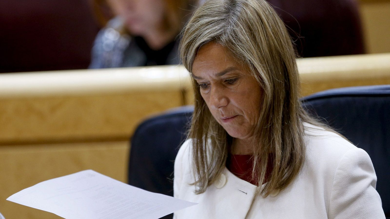 Ana Mato, en un pleno del Senado cuando era ministra de Sanidad.