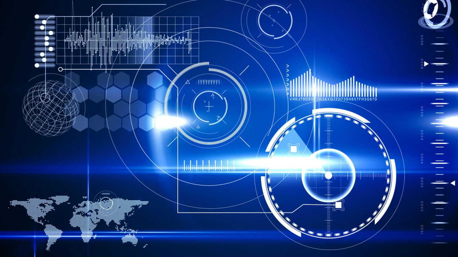 Representación de un dispositivo que usa tecnología de datos