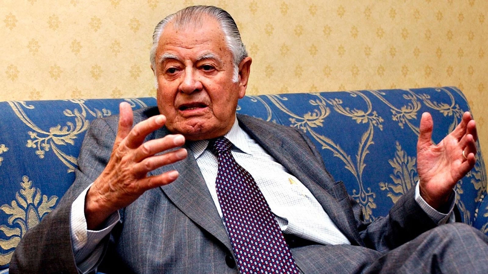 El expresidente chileno Patricio Aylwin, durante una visita a Madrid en 2004