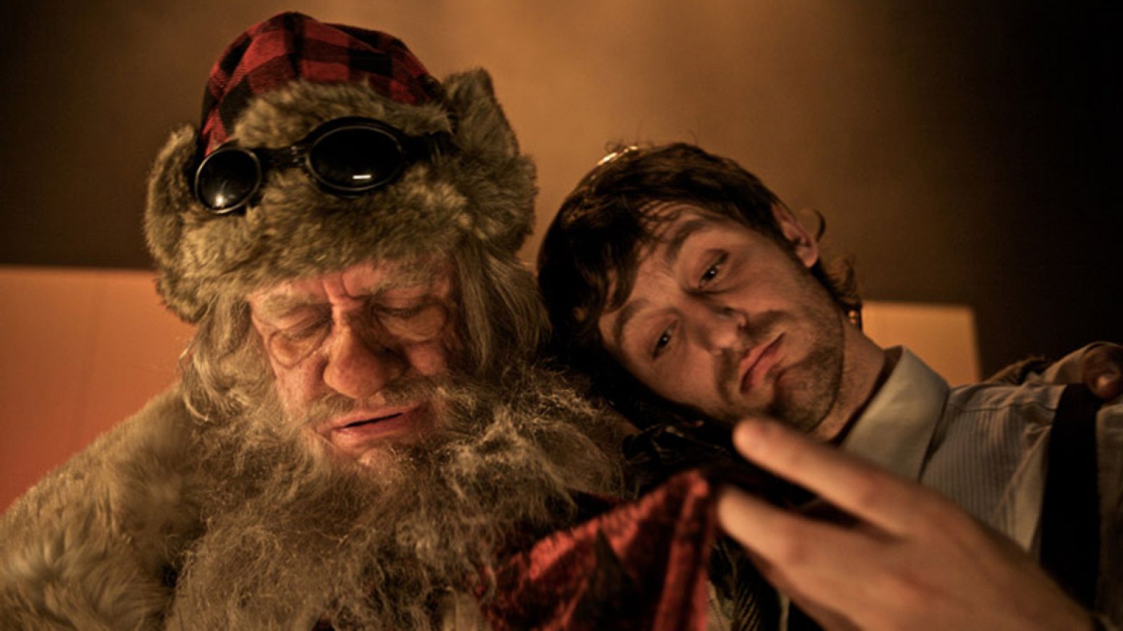 Pedro Casablanc y Raúl Arévalo en el montaje 'Falstaff' (2011)