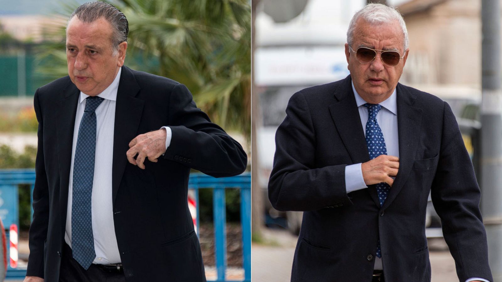 El presidente del Villarreal, Fernando Roig, y el expresidente del Valencia CF y presidente del Grupo Roig, Francisco Roig