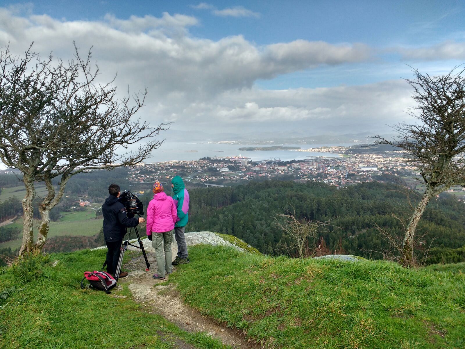 La ría de Arousa y Vilagarcía desde Monte Lobeira