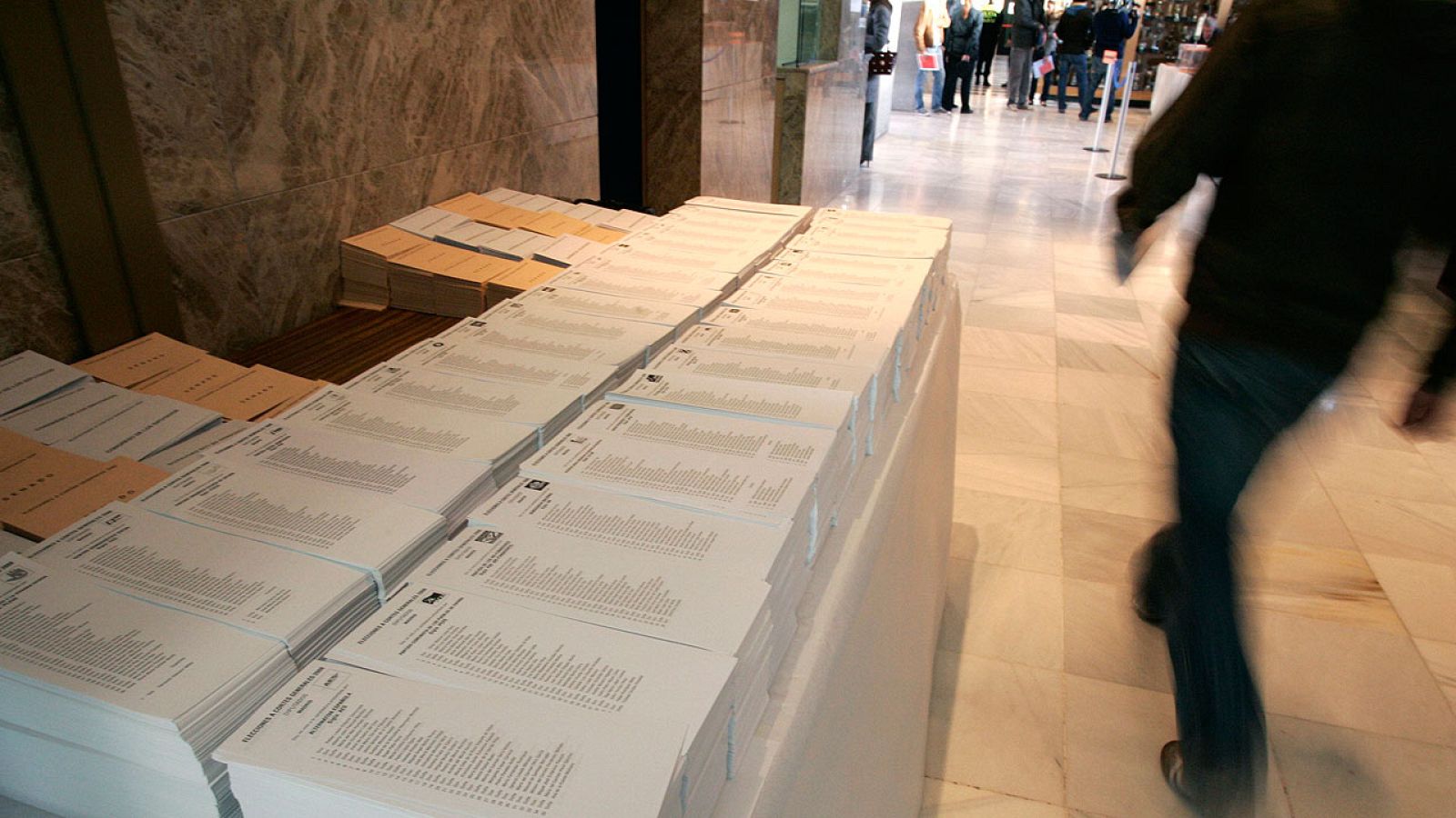 Papeletas de las candidaturas al Congreso y al Senado en unas elecciones pasadas