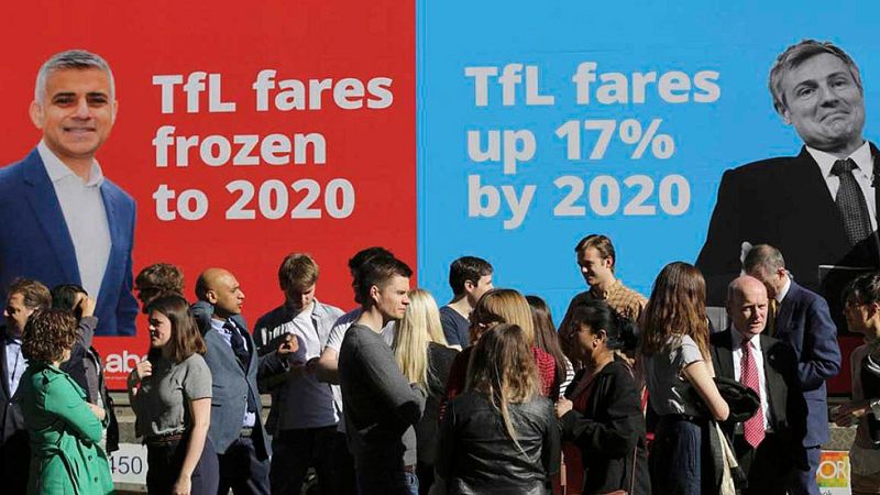 El hijo del chófer contra el millonario aristócrata: Londres elige a su alcalde 