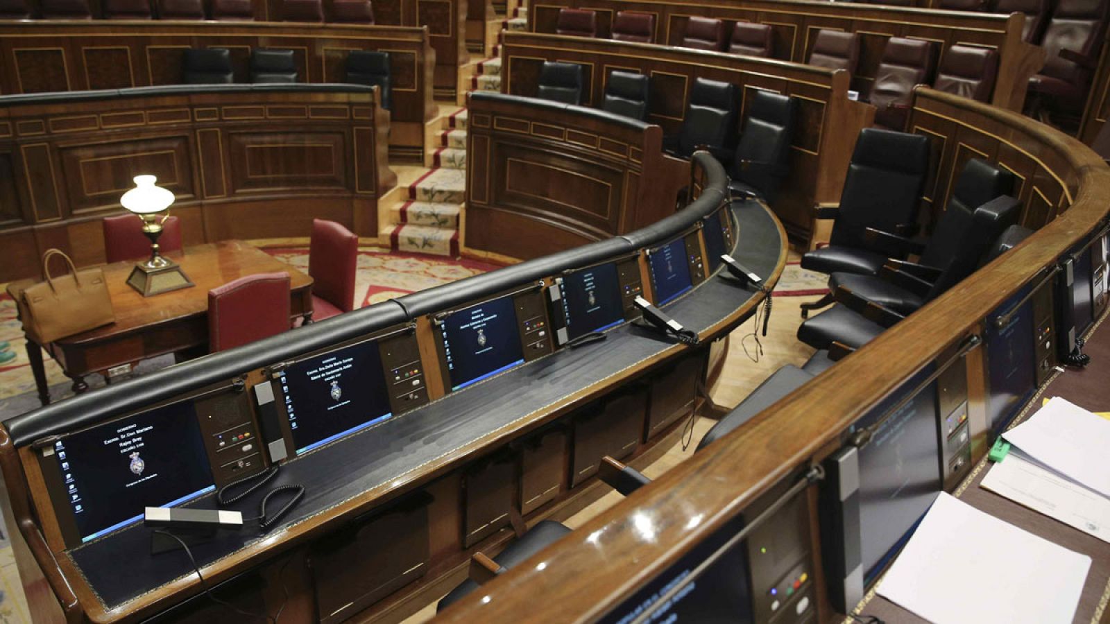 El Congreso de los Diputados vacío