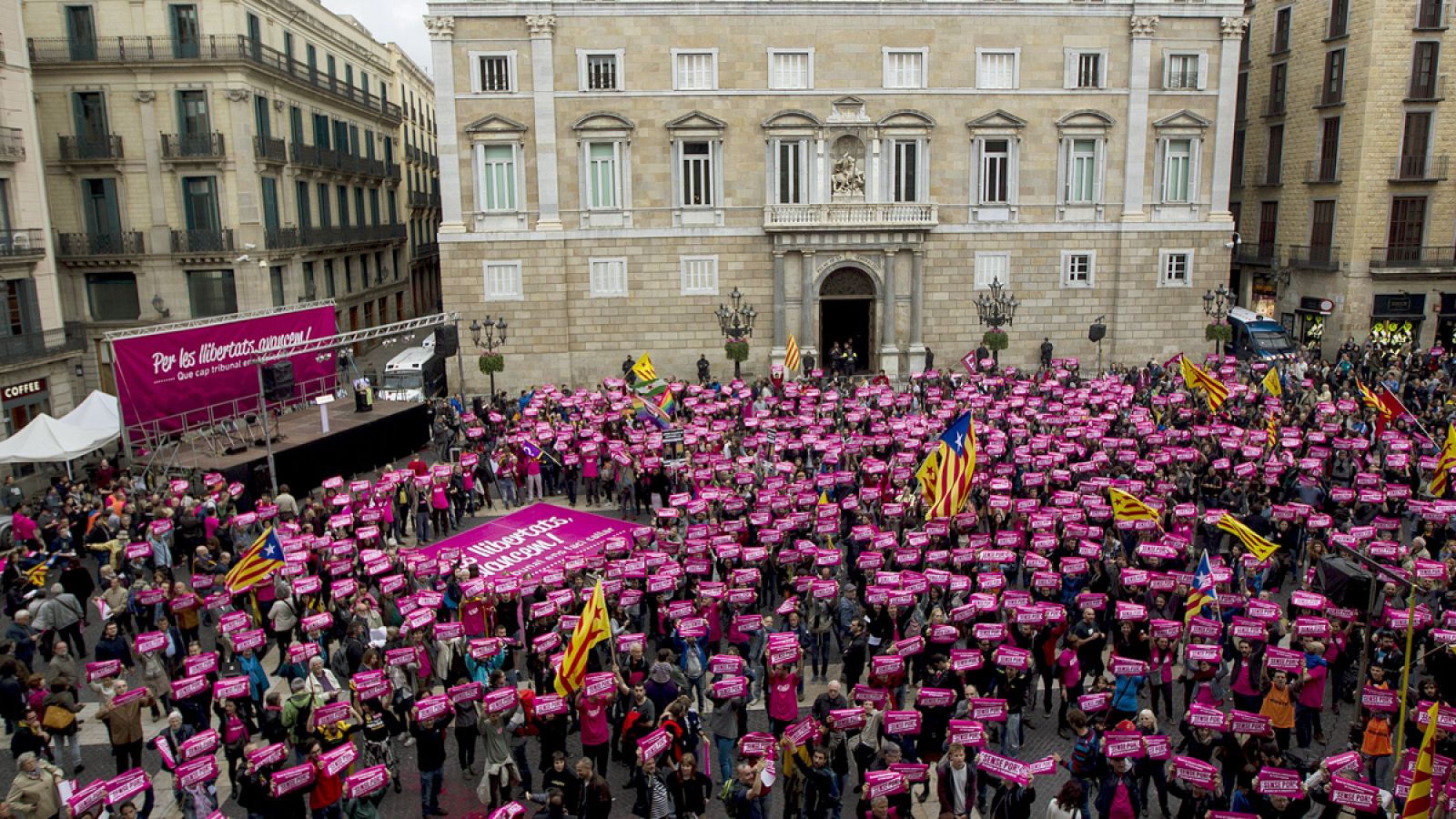 Manifestación nacionalista en Barcelona