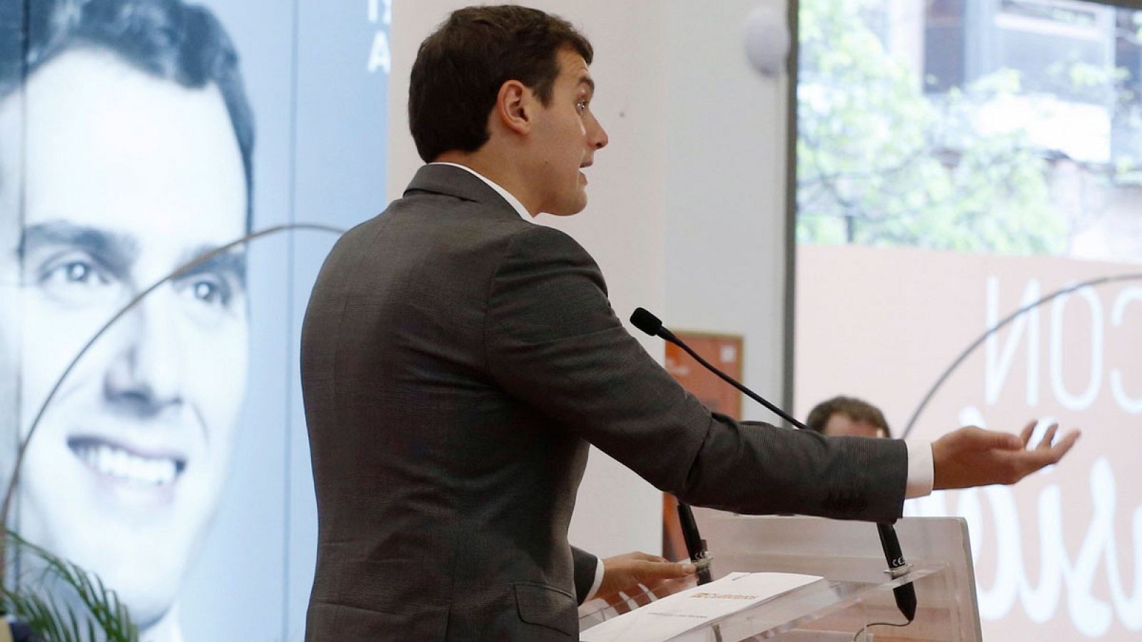El líder de Ciudadanos, Albert Rivera, tras la reunión de la Ejecutiva Nacional del partido