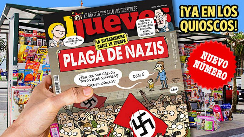 Agredida la directora de 'El Jueves' tras publicar una portada contra el auge de los neonazis en Europa