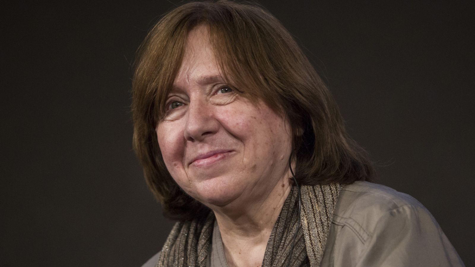 La escritora bielorrusa Svetlana AlexiÃ©vich, Premio Nobel de Literatura 2015.