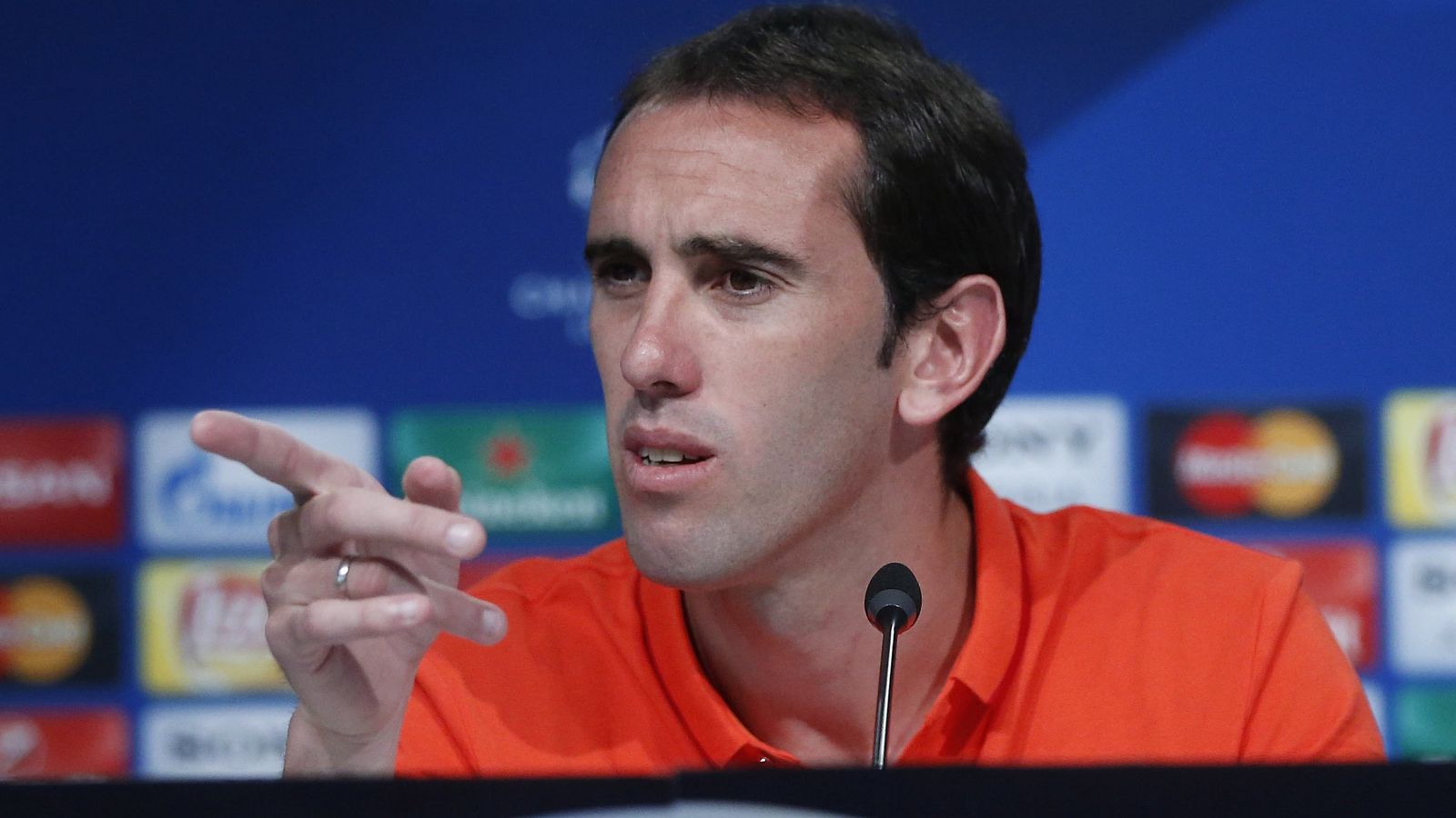 El central uruguayo del Atlético, Diego Godín