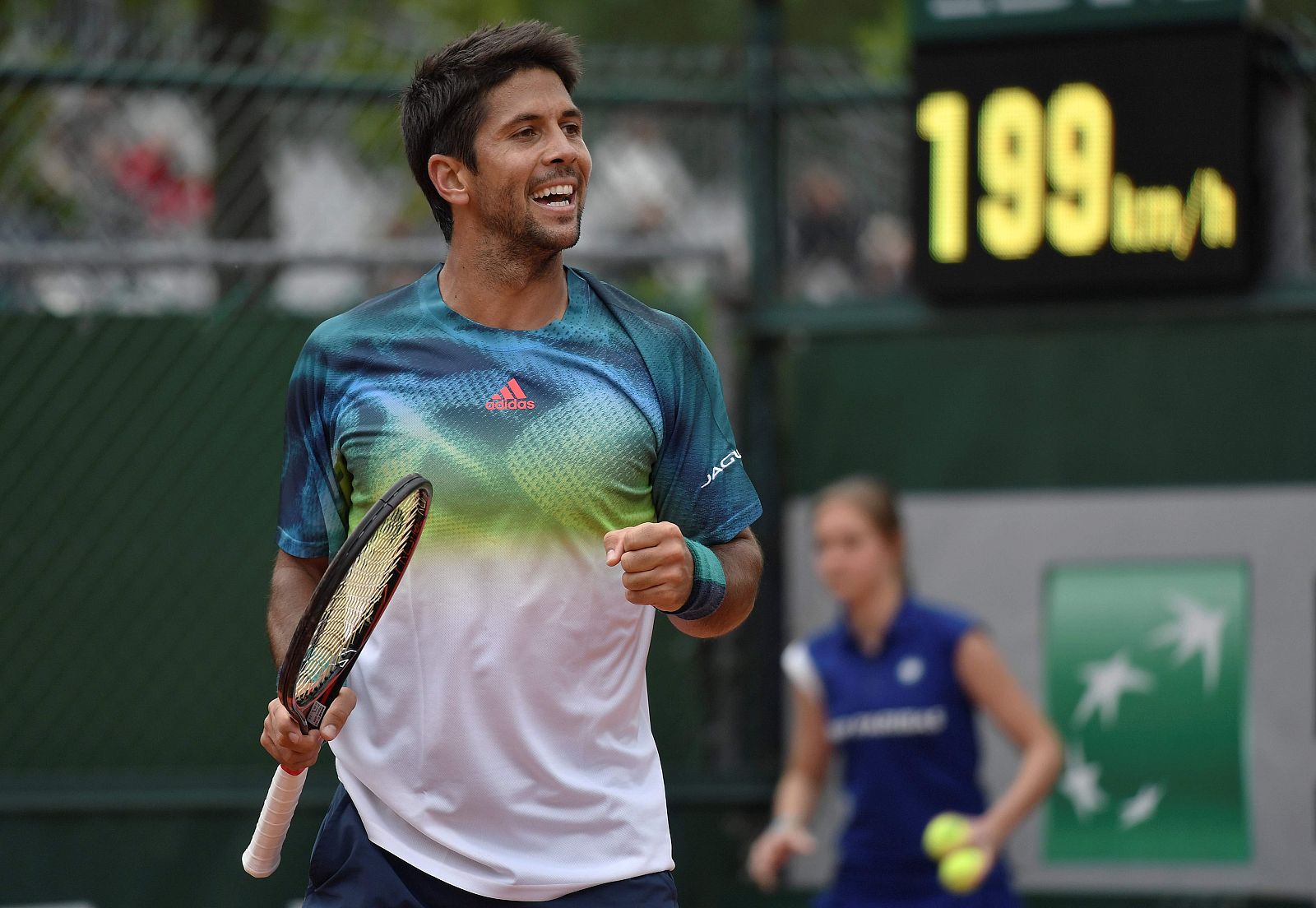 Imagen del tenista español Fernando Verdasco en Roland Garros 2016.