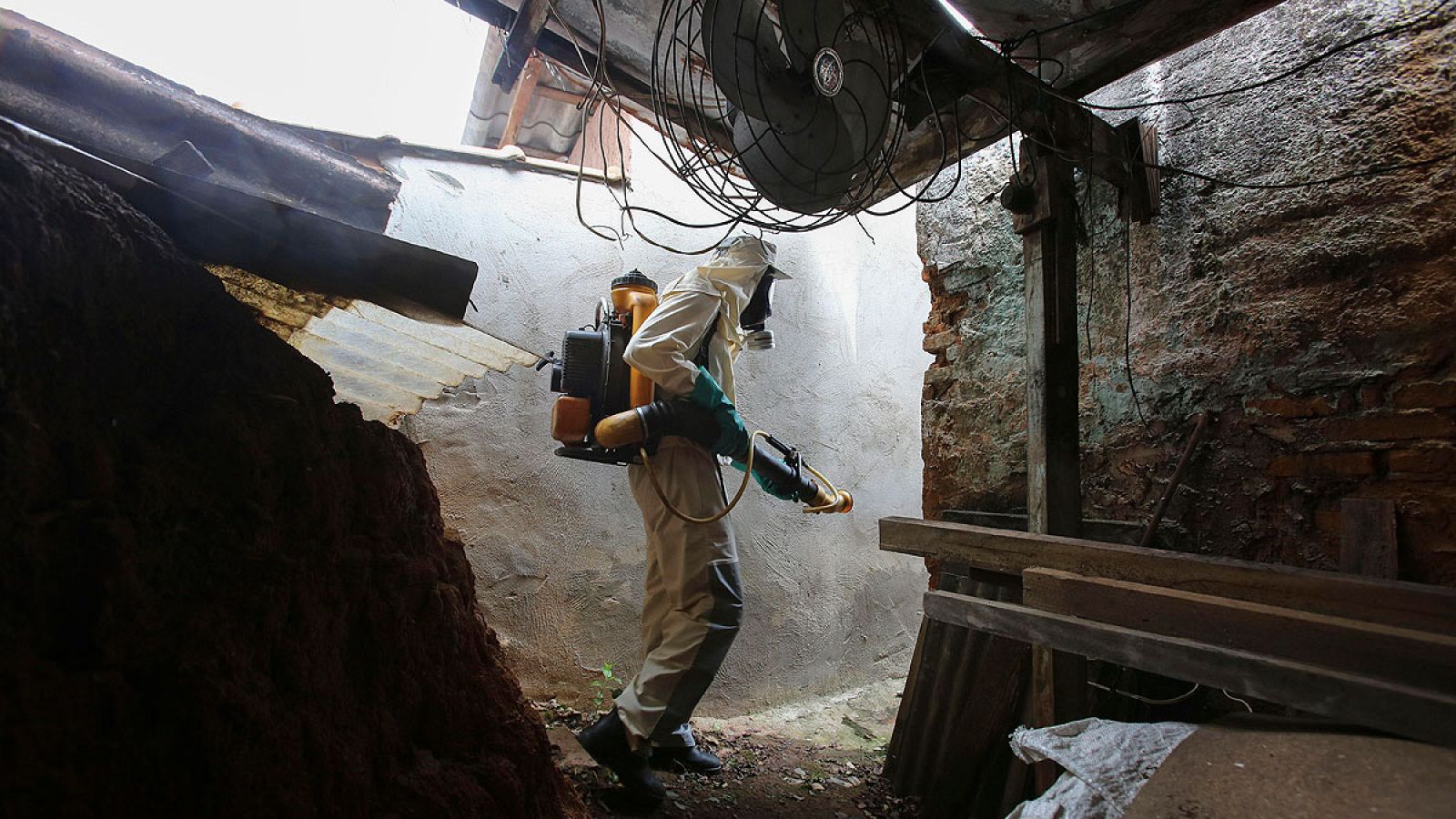 Fumigan algunas viviendas en Sao Paulo ante el riego del virus del Zika