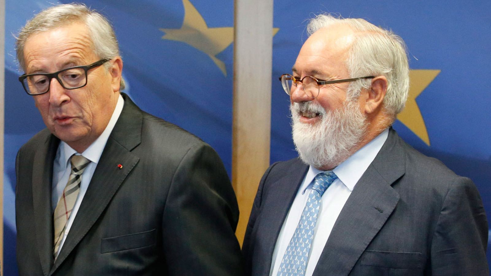 Jean-Claude Juncker, junto a Miguel Arias Cañete