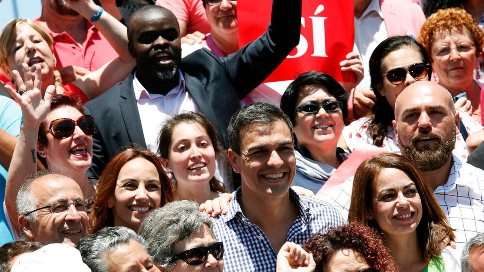 El secretario general y candidato a la presidencia del Gobierno, Pedro Sánchez
