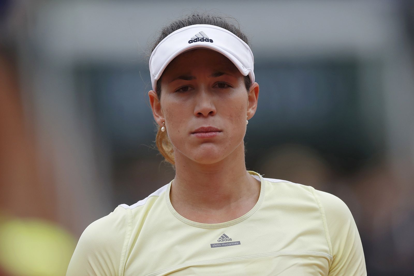 Muguruza durante la final.