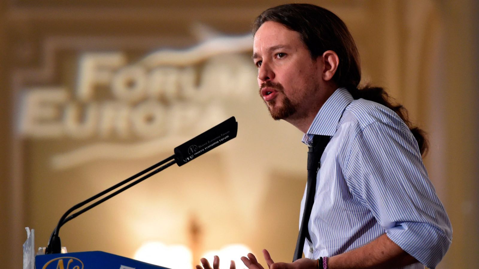 Pablo Iglesias, secretario general de Podemos y candidato a la Presidencia del Gobierno.
