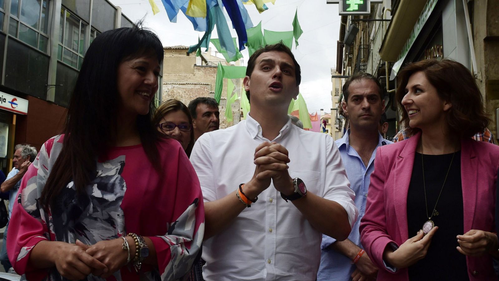 Albert Rivera, en un paseo electoral en Guadalajara.